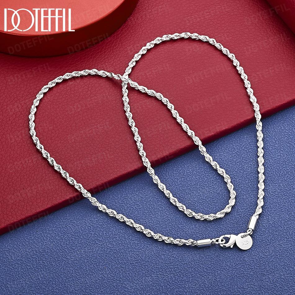 Серебро 925 пробы 3 мм 16-30 дюймов Модное плетеное колье Свадебные украшения 40cm
Серебро 925 пробы 3 мм 16-30 дюймов Модное плетеное колье Свадебные украшения 40cm