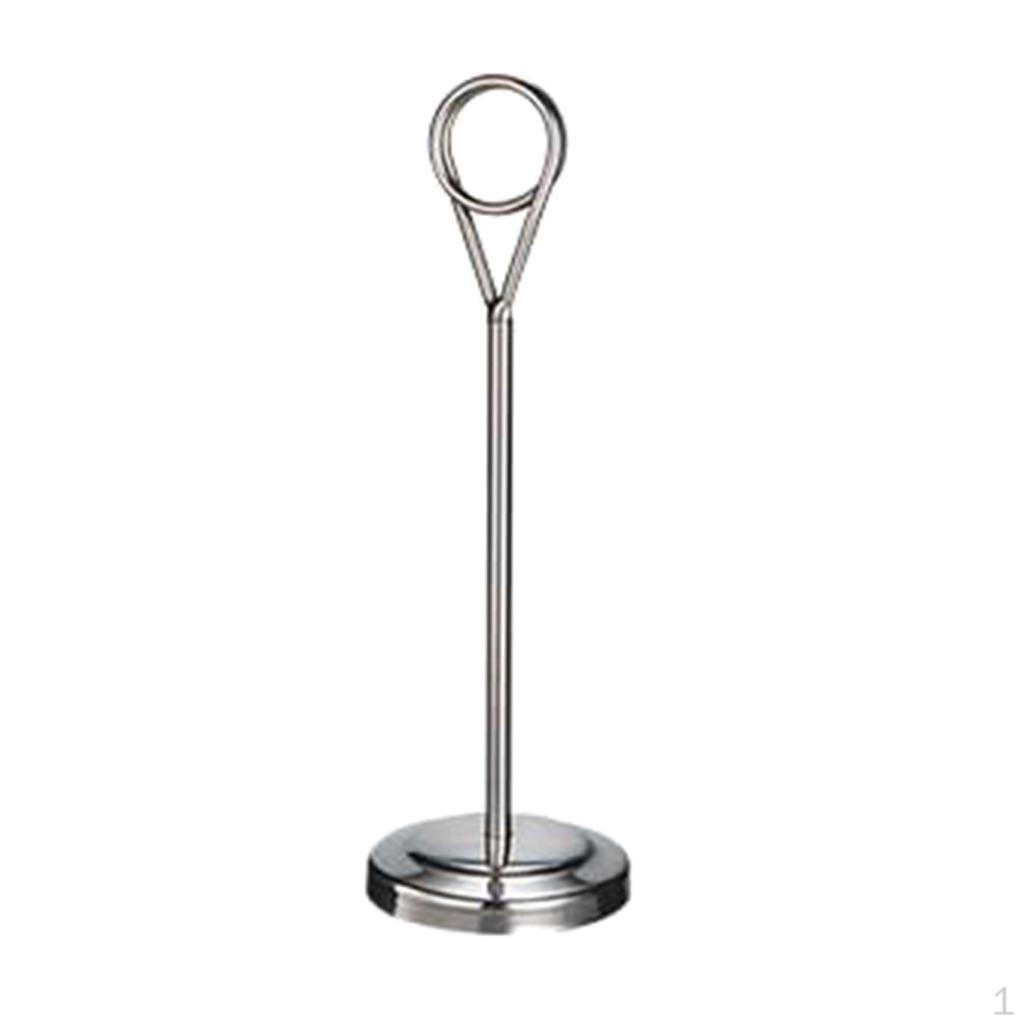 Holder, Table Number Holders Tabletop Holder Recipe Reserved Card for Restaurants, Silvery 20cm
Holder, Table Number Holders Tabletop Holder Recipe Reserved Card for Restaurants, Silvery 20cm