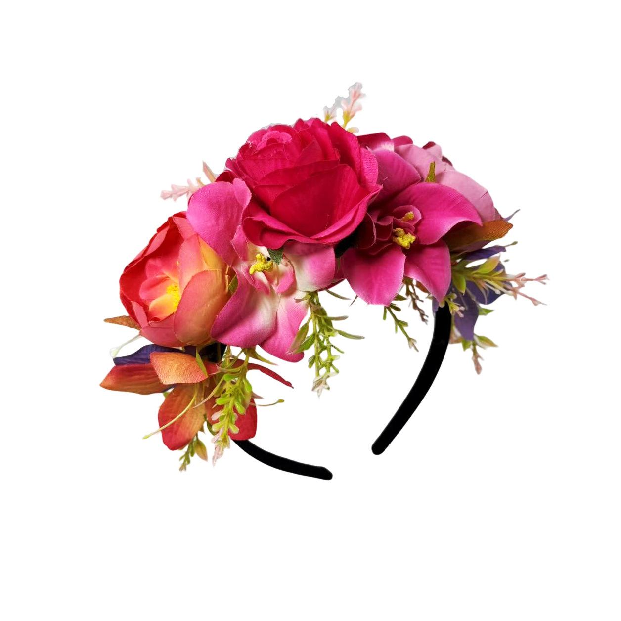 American creative simulation flower headdress, headband, forest garland, travel party, vacation, bride, wedding, hair accessories, headband, girl
American creative simulation flower headdress, headband, forest garland, travel party, vacation, bride, wedding, hair accessories, headband, girl