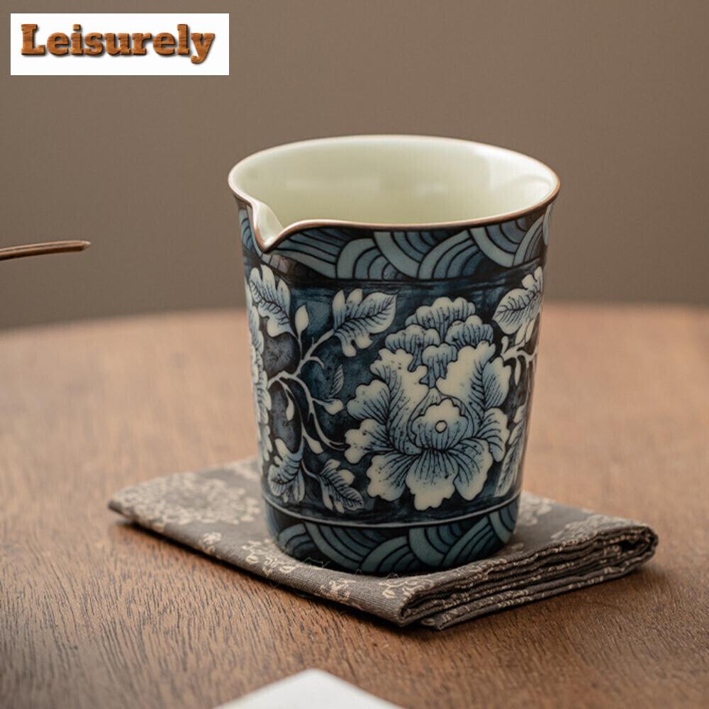 165ML Retro Blooming Flowers Tea Pitcher Handmade Ru Kiln Ceramic Cha Hai Justice Cup Coffee Divide Tea Chinese Teaset Supplies
165ML Retro Blooming Flowers Tea Pitcher Handmade Ru Kiln Ceramic Cha Hai Justice Cup Coffee Divide Tea Chinese Teaset Supplies