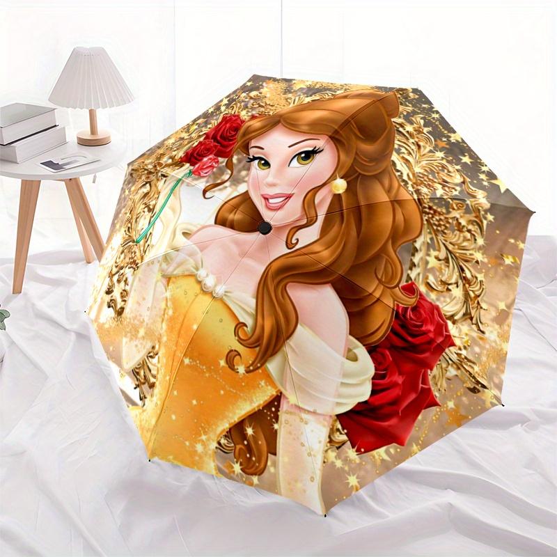 1pc Princess Belle Inspired Auto Open Close Umbrella - Portable 3-Fold Design with 8-Bone Iron Frame, Perfect for Outdoor Use, Festive Gifts
1pc Princess Belle Inspired Auto Open Close Umbrella - Portable 3-Fold Design with 8-Bone Iron Frame, Perfect for Outdoor Use, Festive Gifts