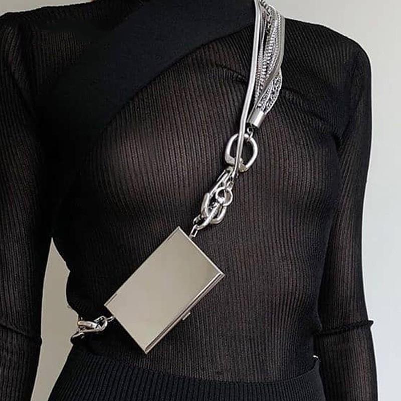 Internet Celebrity Fashion Trend New Handheld Card Bag Style Mini Decorative Small Cross-shoulder Square Women серебряный
Internet Celebrity Fashion Trend New Handheld Card Bag Style Mini Decorative Small Cross-shoulder Square Women серебряный