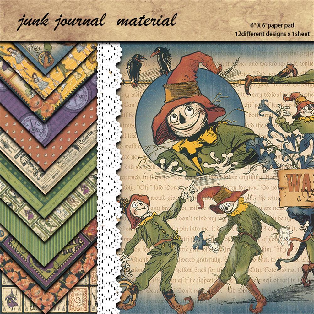 12 Sheets Retro Wizard of Oz Collage Material & DIY Sticker Paper
12 Sheets Retro Wizard of Oz Collage Material & DIY Sticker Paper