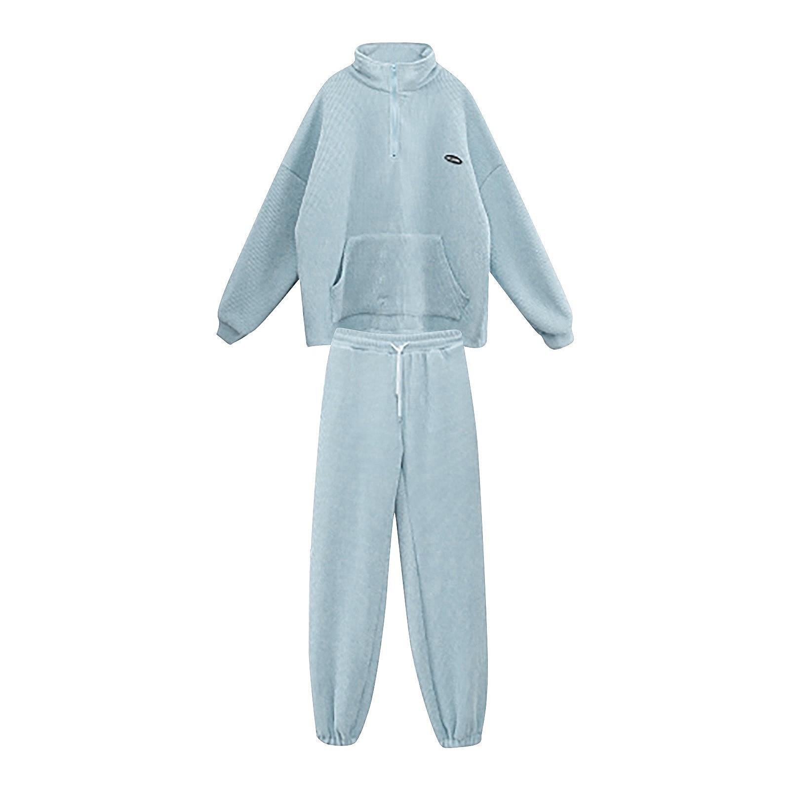 Женский костюм, спортивная одежда, корейский стиль, свободный модный повседневный комплект из двух предметов для бега L синий
Женский костюм, спортивная одежда, корейский стиль, свободный модный повседневный комплект из двух предметов для бега L синий