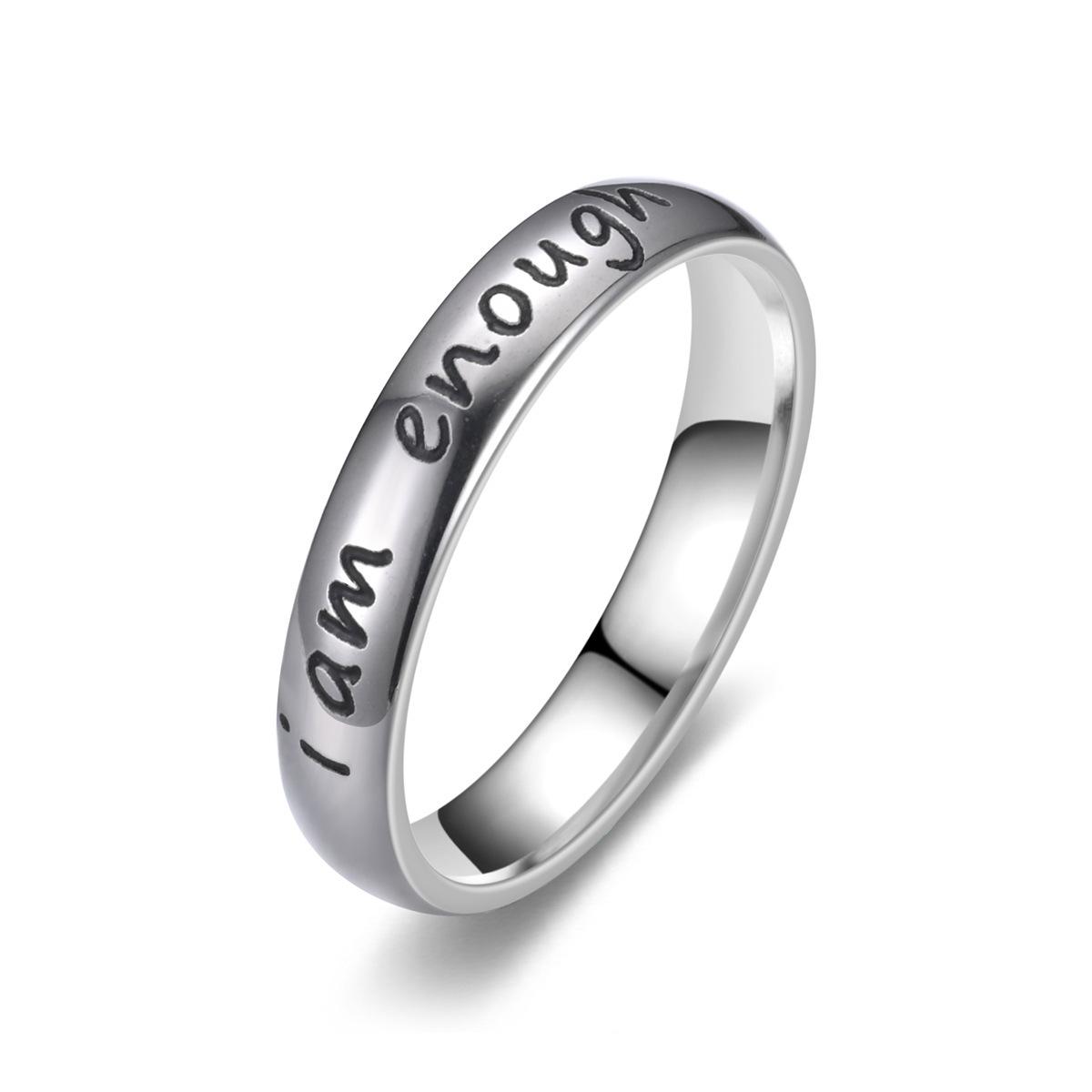 1Pc Stylish, Niche and Cute I Am Enough To Inspire Men and Women with Simple Rings 12 серебряный
1Pc Stylish, Niche and Cute I Am Enough To Inspire Men and Women with Simple Rings 12 серебряный