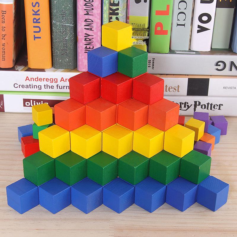 Original Colored Wooden Cube Building Blocks - Small Square Teaching Aid for Primary School
Original Colored Wooden Cube Building Blocks - Small Square Teaching Aid for Primary School