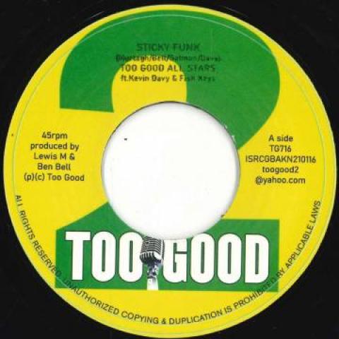 7inch Record TOO GOOD ALL STARS - Sticky Funk / Funky Pigeon TG716 Too Good 2021 UK Reggae, Ska & Dub
7inch Record TOO GOOD ALL STARS - Sticky Funk / Funky Pigeon TG716 Too Good 2021 UK Reggae, Ska & Dub