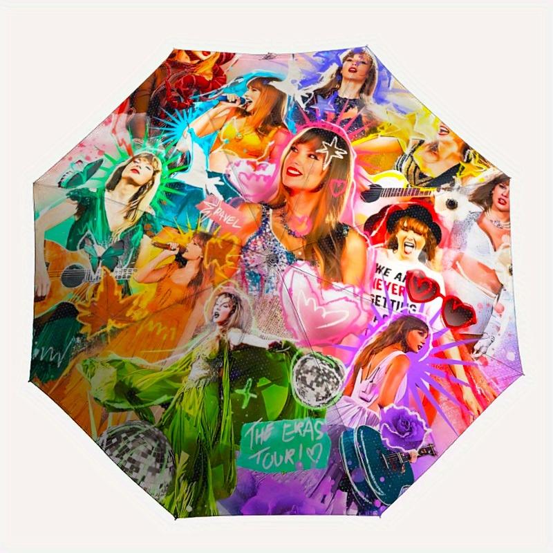 1pc Taylor Swiftr Design Automatic Open/Close Umbrella - Compact Travel Umbrella, Perfect Gift for Friends -Intricate Design Umbrella yy250811091
1pc Taylor Swiftr Design Automatic Open/Close Umbrella - Compact Travel Umbrella, Perfect Gift for Friends -Intricate Design Umbrella yy250811091