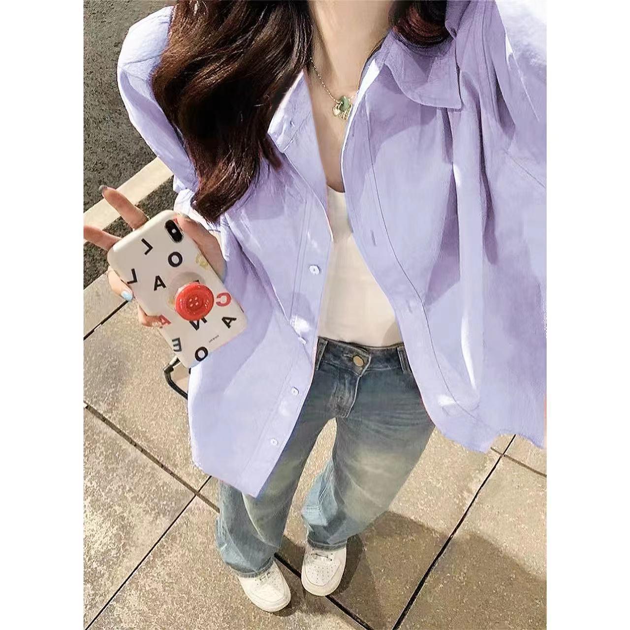 Женская летняя белая хлопковая рубашка свободного кроя - японский нежный стиль, мягкий слой цвета молочной пудры с дизайном в корейском стиле. XX-Large
Женская летняя белая хлопковая рубашка свободного кроя - японский нежный стиль, мягкий слой цвета молочной пудры с дизайном в корейском стиле. XX-Large