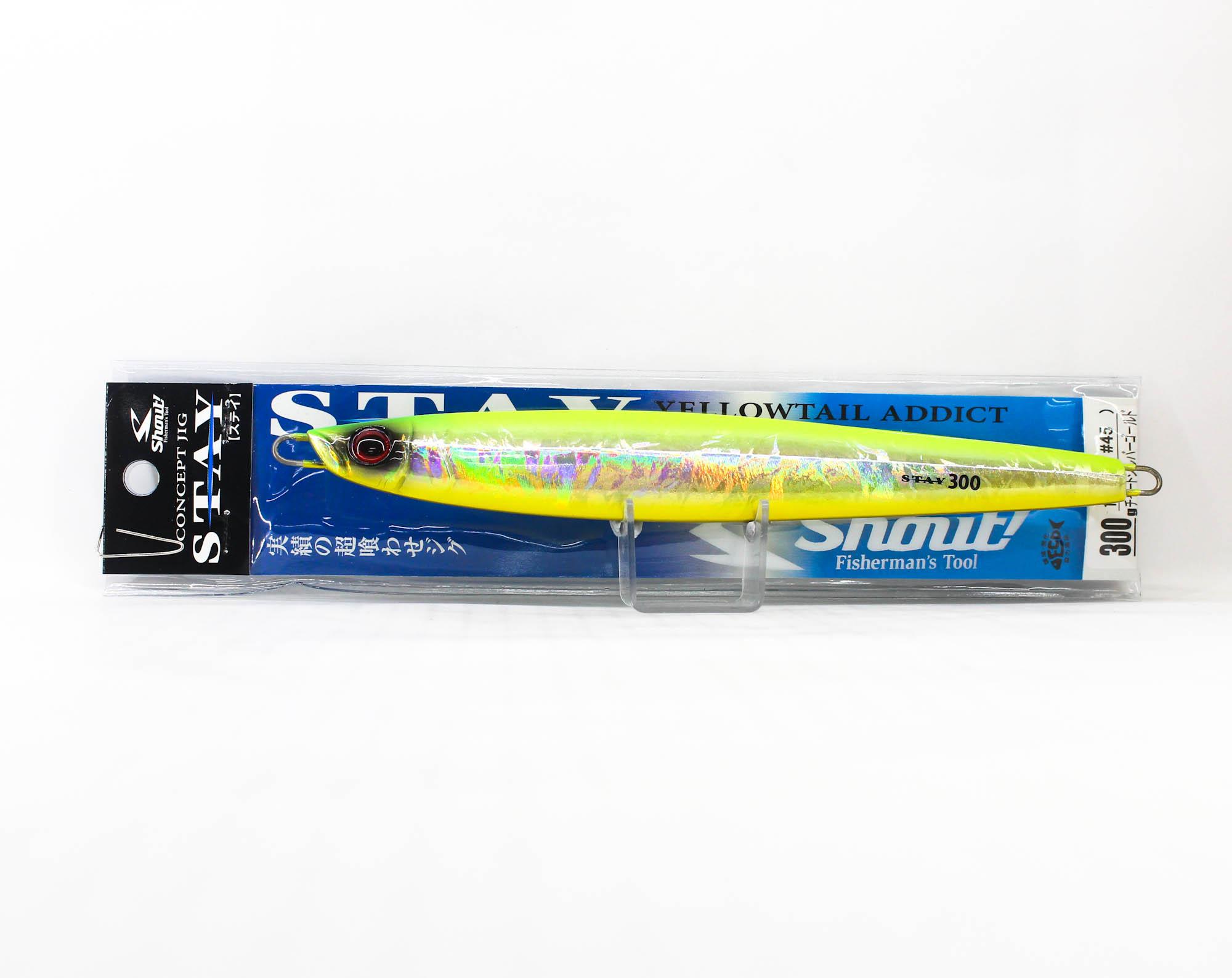Shout 117-SY Metal Jig Stay 300 grams 45 (5801)
Shout 117-SY Metal Jig Stay 300 grams 45 (5801)