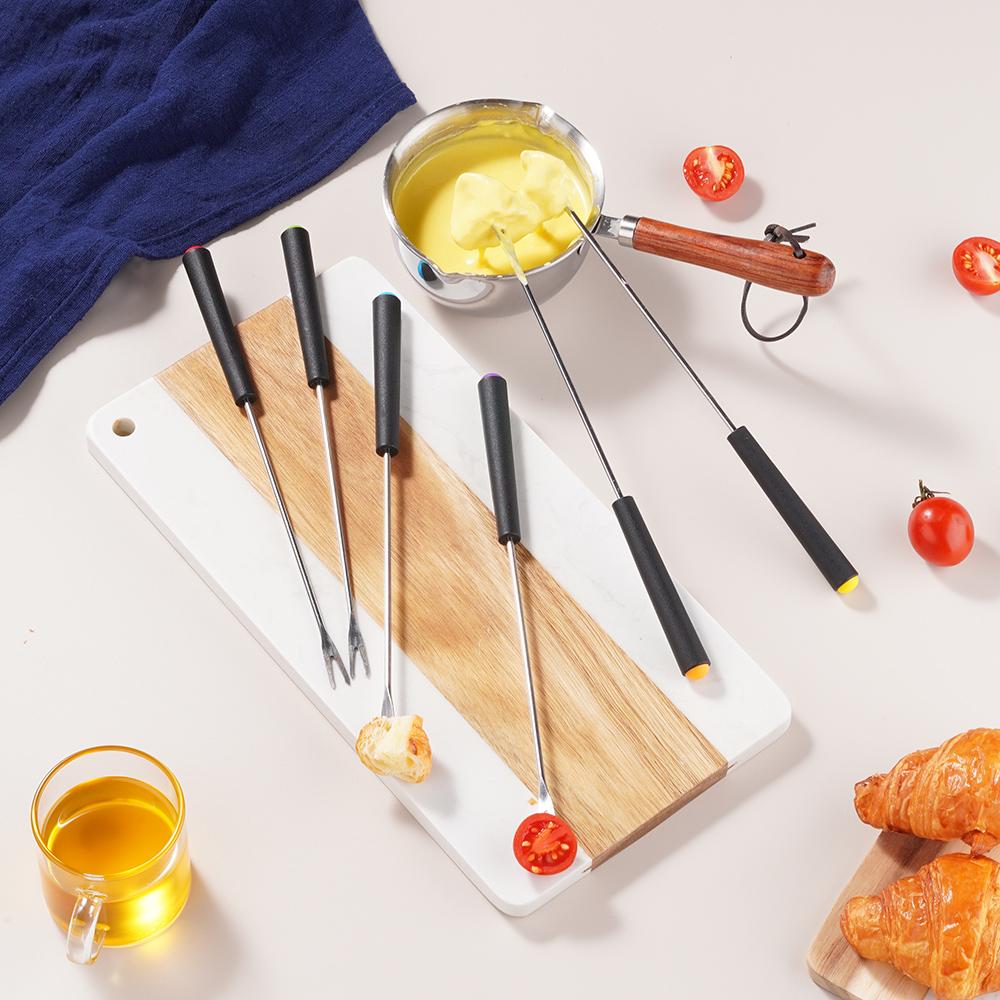 6Pcs Fondue Forks Stainless Steel Corrosion Resistant Long Forks for Cake Chocolate Fruits Cheese Fondue Forks Set чорний
6Pcs Fondue Forks Stainless Steel Corrosion Resistant Long Forks for Cake Chocolate Fruits Cheese Fondue Forks Set чорний