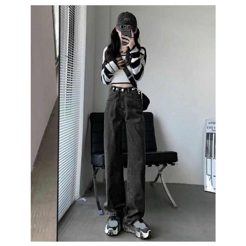 Элегантные джинсы с регулируемой высокой талией на нескольких пуговицах, свободный крой, женские широкие прямые мешковатые брюки, повседневные брюки 509 2XL темно-серого
Элегантные джинсы с регулируемой высокой талией на нескольких пуговицах, свободный крой, женские широкие прямые мешковатые брюки, повседневные брюки 509 2XL темно-серого