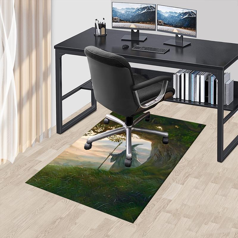 Wizard,Lord of the Rings Polyester Office Carpet Chair Mats, Home Decor Dormitory Floor Protector with Anti-Skid Backing, Large Area Coverag 60cm by 90cm
Wizard,Lord of the Rings Polyester Office Carpet Chair Mats, Home Decor Dormitory Floor Protector with Anti-Skid Backing, Large Area Coverag 60cm by 90cm