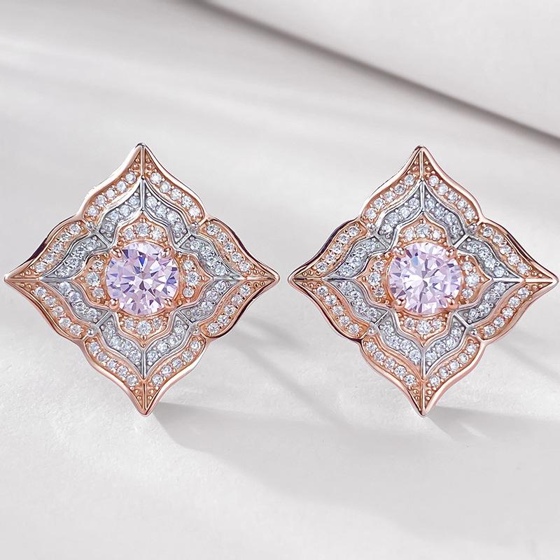 Luoxi Temple Jewelry: 2023 S925 Silver 6mm Pink Diamond Stud Earrings for Women S925 Silver
Luoxi Temple Jewelry: 2023 S925 Silver 6mm Pink Diamond Stud Earrings for Women S925 Silver