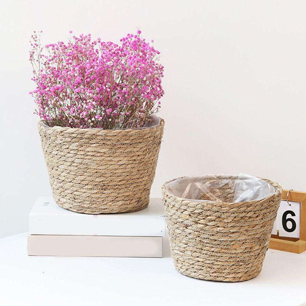 S/M/L Grass Woven Planter Basket Decorative Flowerpot Storage Baskets Flower Basket Terraces S-Style B
S/M/L Grass Woven Planter Basket Decorative Flowerpot Storage Baskets Flower Basket Terraces S-Style B
