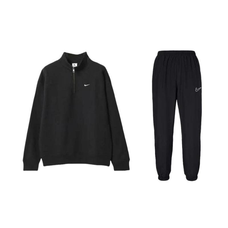 Nike Daily Vintage Series Stand Collar Half-Zip Long Sleeve Sweatshirt And Elastic Cuffed Long Pants Casual Sports Set DV9737-010+DQ5210-010 M
Nike Daily Vintage Series Stand Collar Half-Zip Long Sleeve Sweatshirt And Elastic Cuffed Long Pants Casual Sports Set DV9737-010+DQ5210-010 M