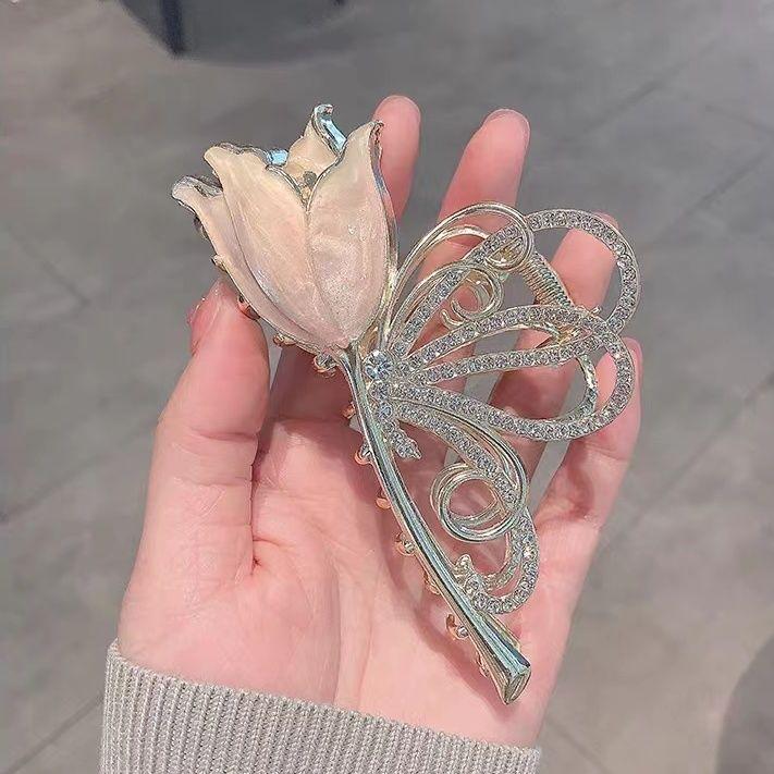 Затылок-бабочка, Ощущение высокого класса, Зажим для волос с цветком, Металлический зажим-акула, Большая заколка для волос Tulip Gripper
Затылок-бабочка, Ощущение высокого класса, Зажим для волос с цветком, Металлический зажим-акула, Большая заколка для волос Tulip Gripper