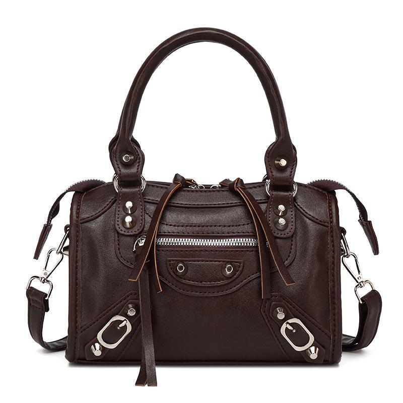 Модная и ретро сумка для мотоцикла сумка через плечо на одно плечо кофейный