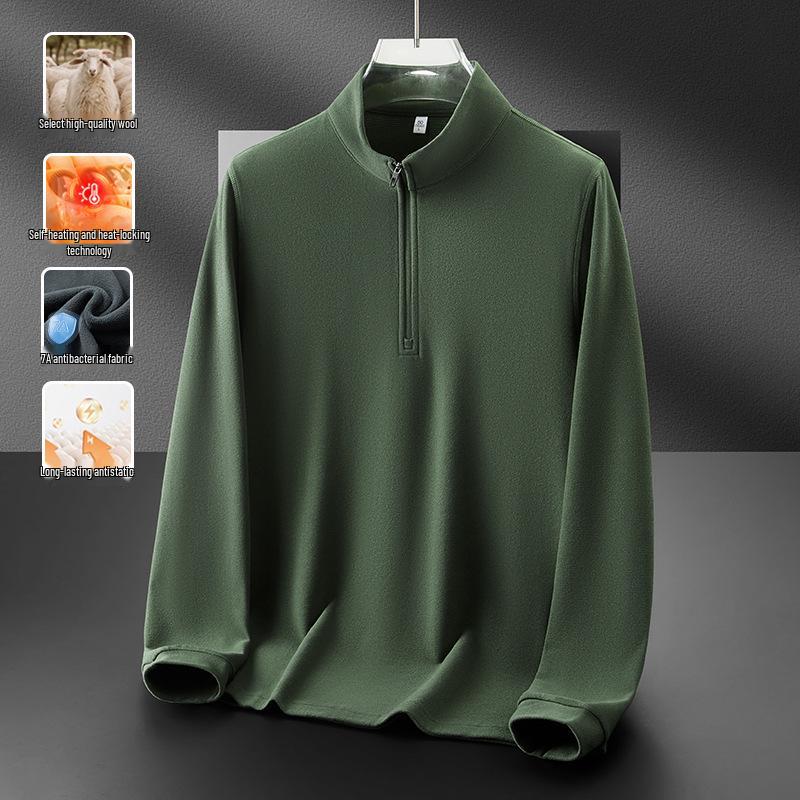 Men s Anti-Static Half-Zip Wool Base Layer Brushed Warm Stand-Up Collar Sweatshirt for Autumn/Winter S армия зеленый
Men s Anti-Static Half-Zip Wool Base Layer Brushed Warm Stand-Up Collar Sweatshirt for Autumn/Winter S армия зеленый