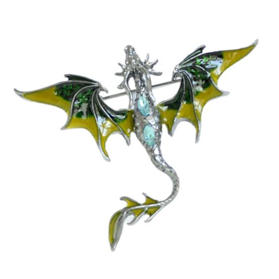 Brooch Pin Western Dragon Design Zinc Alloy Pin with Rhinestone Inlay Hand-Painted Enamel Glaze Suits Coats Sweaters Badge зелений
Brooch Pin Western Dragon Design Zinc Alloy Pin with Rhinestone Inlay Hand-Painted Enamel Glaze Suits Coats Sweaters Badge зелений