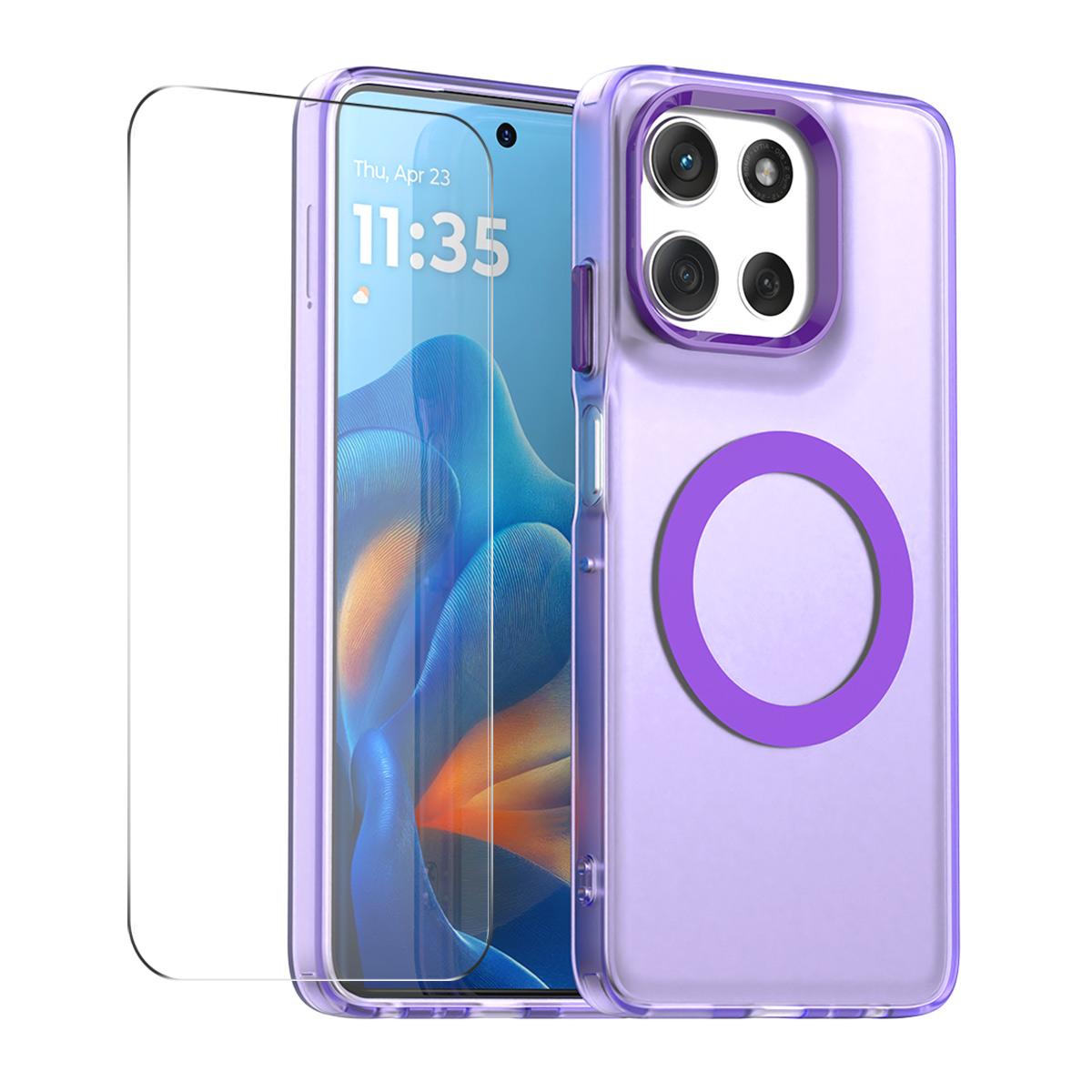 Для Motorola Moto G86 5G Магнітний чохол з загартованим склом 9H ENKAY HAT PRINCE PC TPU Чохол для телефону
Для Motorola Moto G86 5G Магнітний чохол з загартованим склом 9H ENKAY HAT PRINCE PC TPU Чохол для телефону