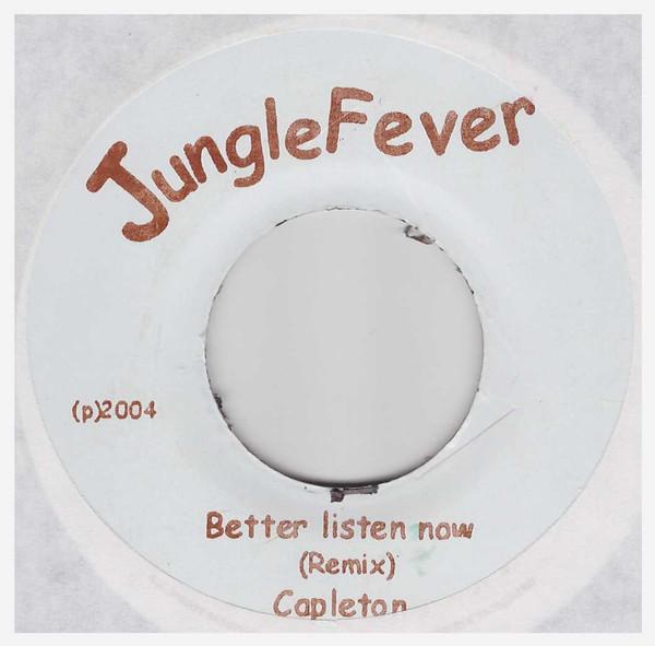 7-дюймовая пластинка CAPLETON - Послушай сейчас (Ремикс) НИКТО JungleFever 2004 Ямайка Регги, Ска и Даб Б/У
7-дюймовая пластинка CAPLETON - Послушай сейчас (Ремикс) НИКТО JungleFever 2004 Ямайка Регги, Ска и Даб Б/У