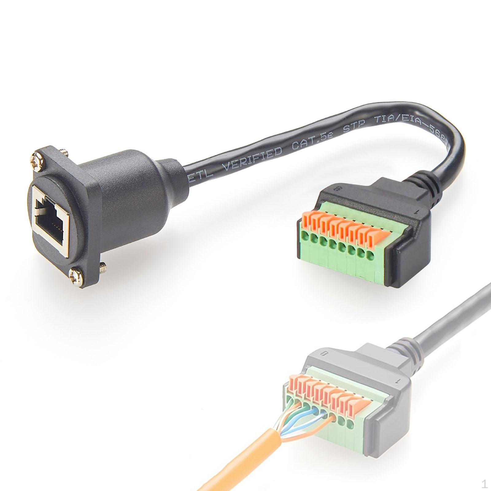 8P8C Screw Terminal Ethernet Connector Cable for 6 5 CCTV AV DVR UTP Breakout Board Reliable
8P8C Screw Terminal Ethernet Connector Cable for 6 5 CCTV AV DVR UTP Breakout Board Reliable