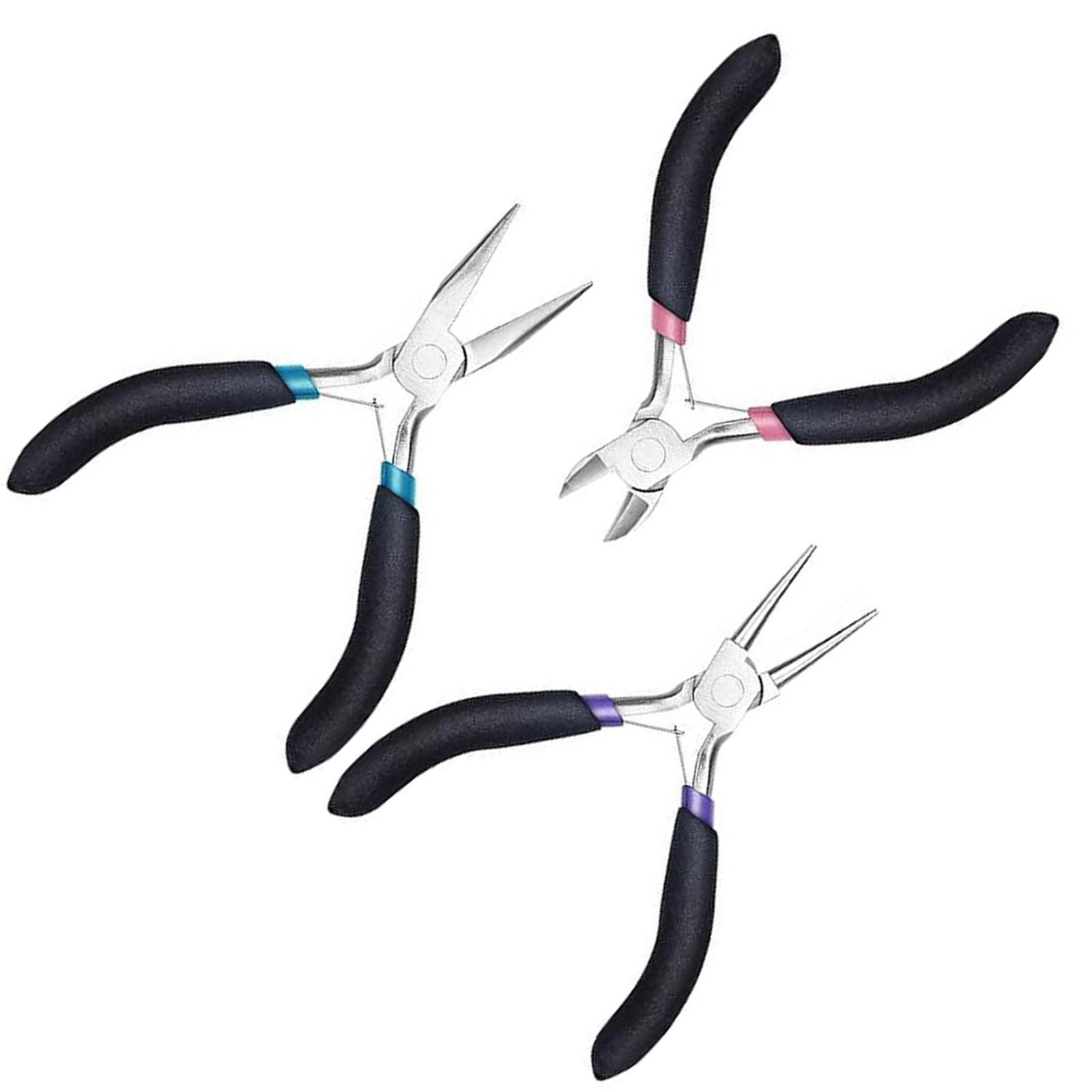 3Pcs Jewellery Pliers for Jewellery Making Pliers Tool with Long Nose Pliers Chain Pliers Wire Cutters Pliers Tool
3Pcs Jewellery Pliers for Jewellery Making Pliers Tool with Long Nose Pliers Chain Pliers Wire Cutters Pliers Tool
