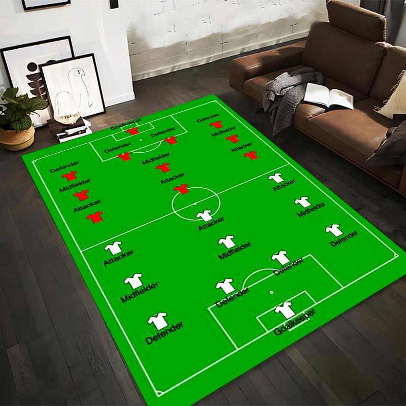 Football Field Design Carpet with Player Positions, Green Sports Mat Suitable for use as an anti-slip for living room bedroom sofas 40x60cm( 15x23in )
Football Field Design Carpet with Player Positions, Green Sports Mat Suitable for use as an anti-slip for living room bedroom sofas 40x60cm( 15x23in )