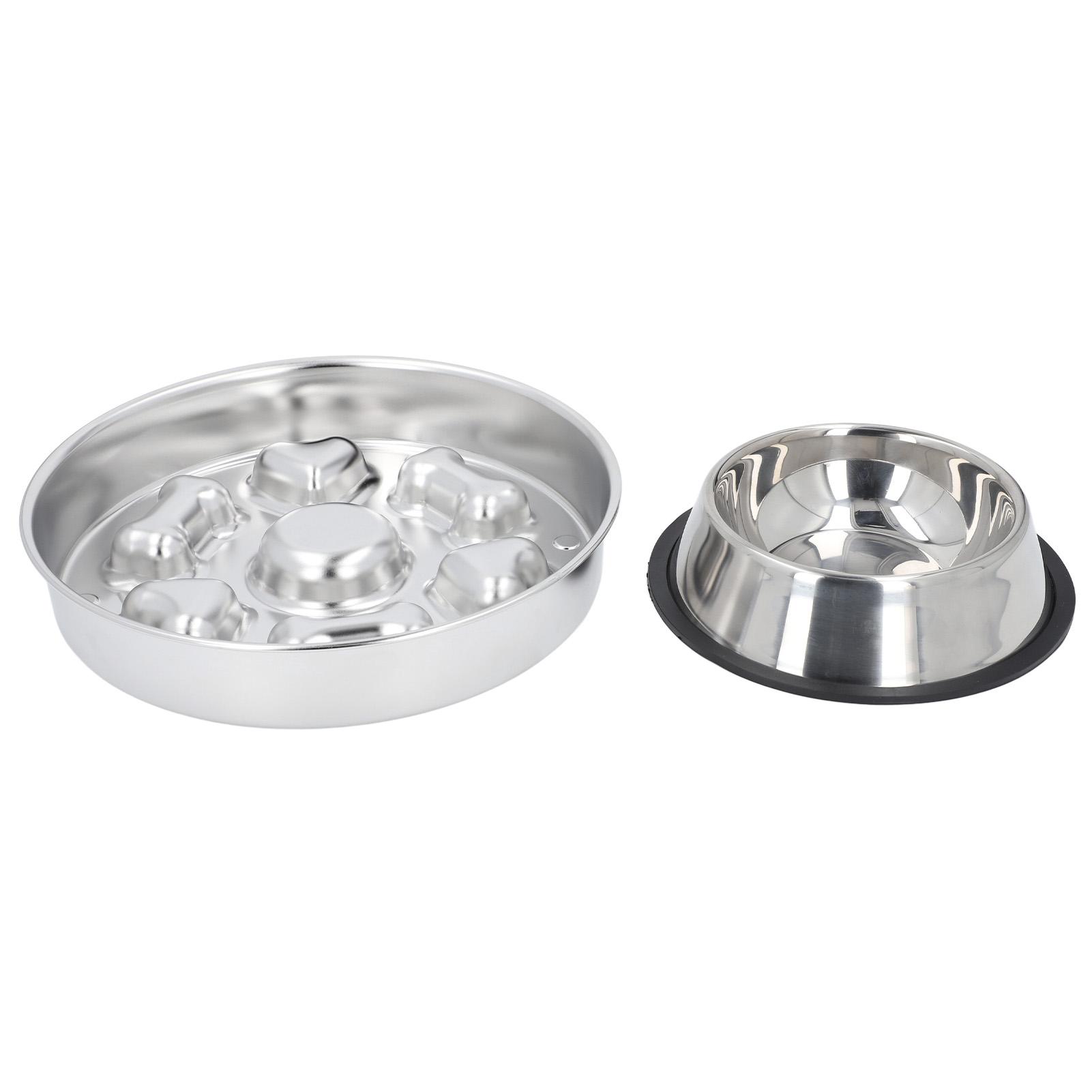 2 Pcs Slow Feeder Dog Bowls Stainless Steel Slow Down Eating Pet Dish Bowls Easy Cleaning Feeding L(for 6.5-9kg)
2 Pcs Slow Feeder Dog Bowls Stainless Steel Slow Down Eating Pet Dish Bowls Easy Cleaning Feeding L(for 6.5-9kg)