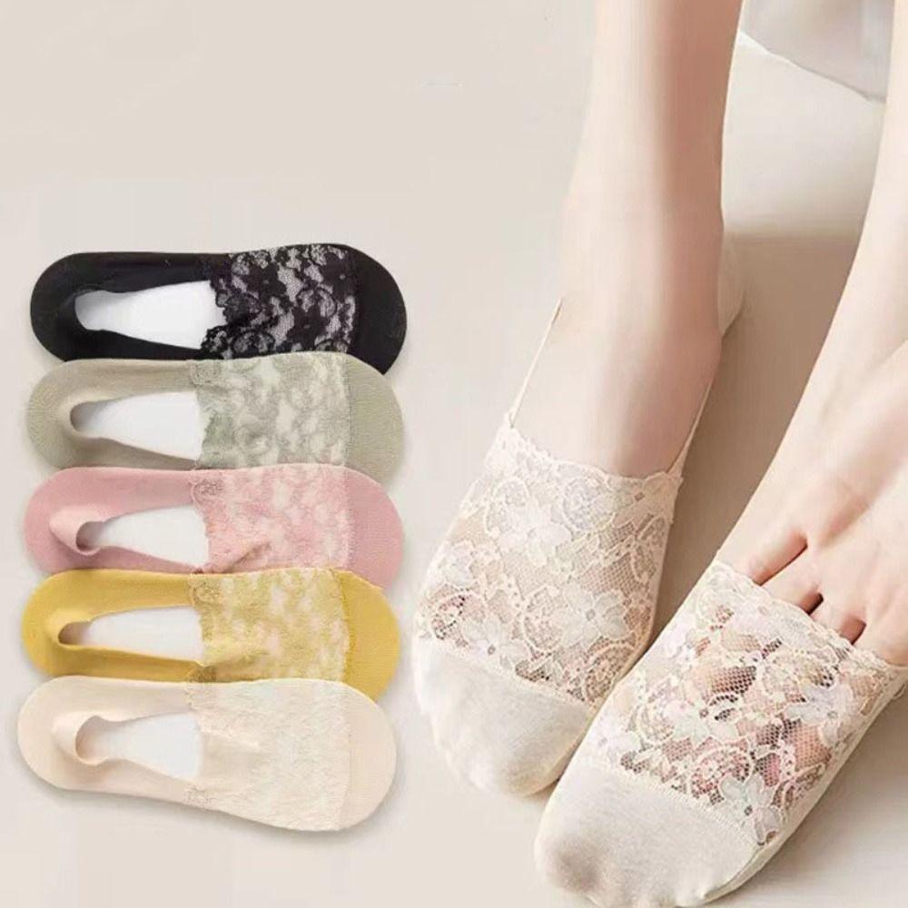 Female Hosiery Boat Socks Low Tube Invisible Socks Comfortable Lace Socks Indoor
Female Hosiery Boat Socks Low Tube Invisible Socks Comfortable Lace Socks Indoor