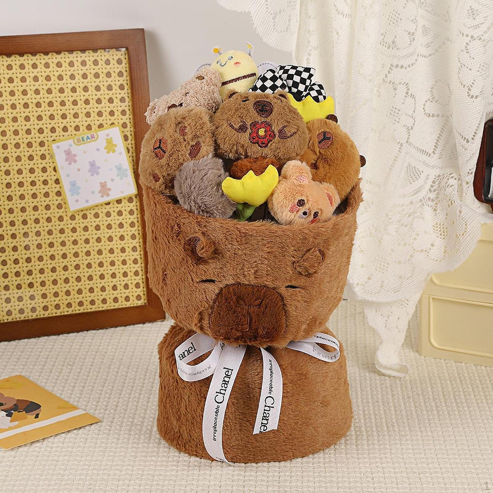 Капибара плюшевый букет, кукольный цветок искусственный милый плюшевый кукла для домашнего декора,
Капибара плюшевый букет, кукольный цветок искусственный милый плюшевый кукла для домашнего декора,