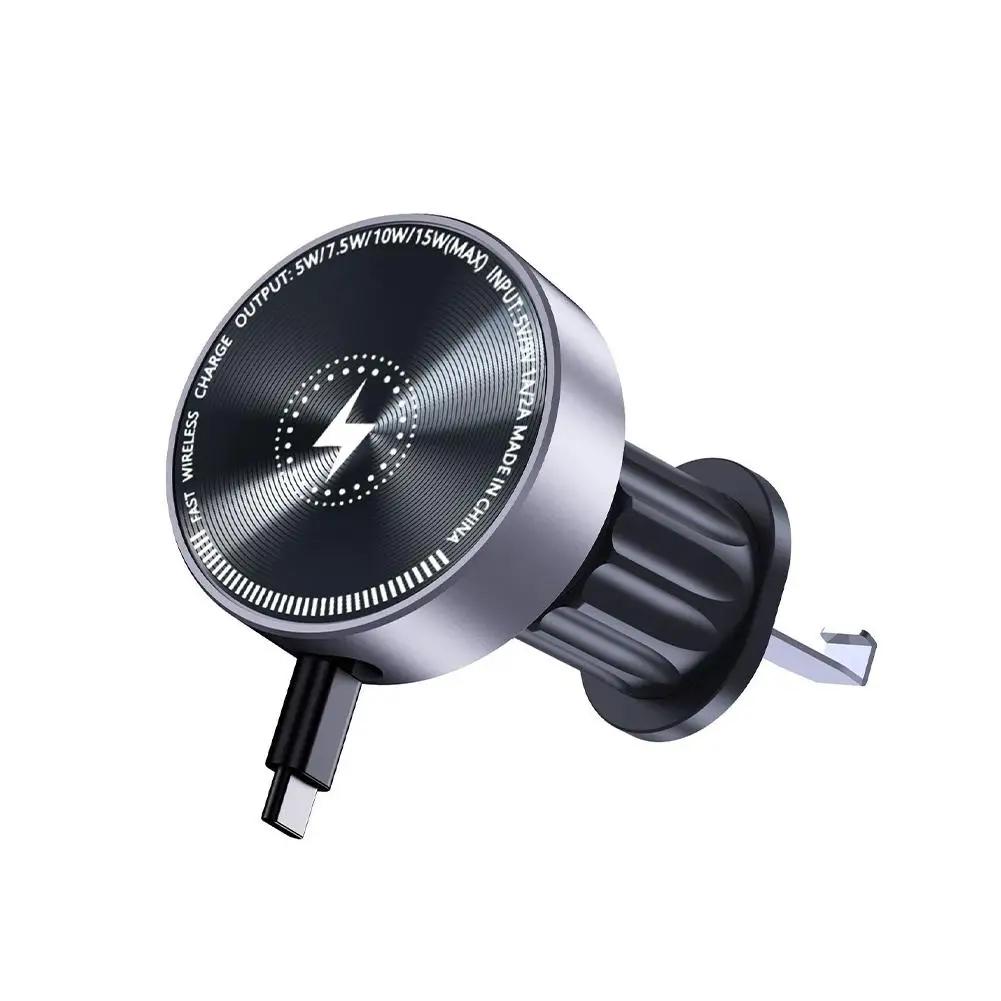 Magnetic Wireless Car Phone Charger Adapter With Retractable Cable 15W Air Vent Car Phone Holder For IPhone 16 15 14 13 E9P0
Magnetic Wireless Car Phone Charger Adapter With Retractable Cable 15W Air Vent Car Phone Holder For IPhone 16 15 14 13 E9P0