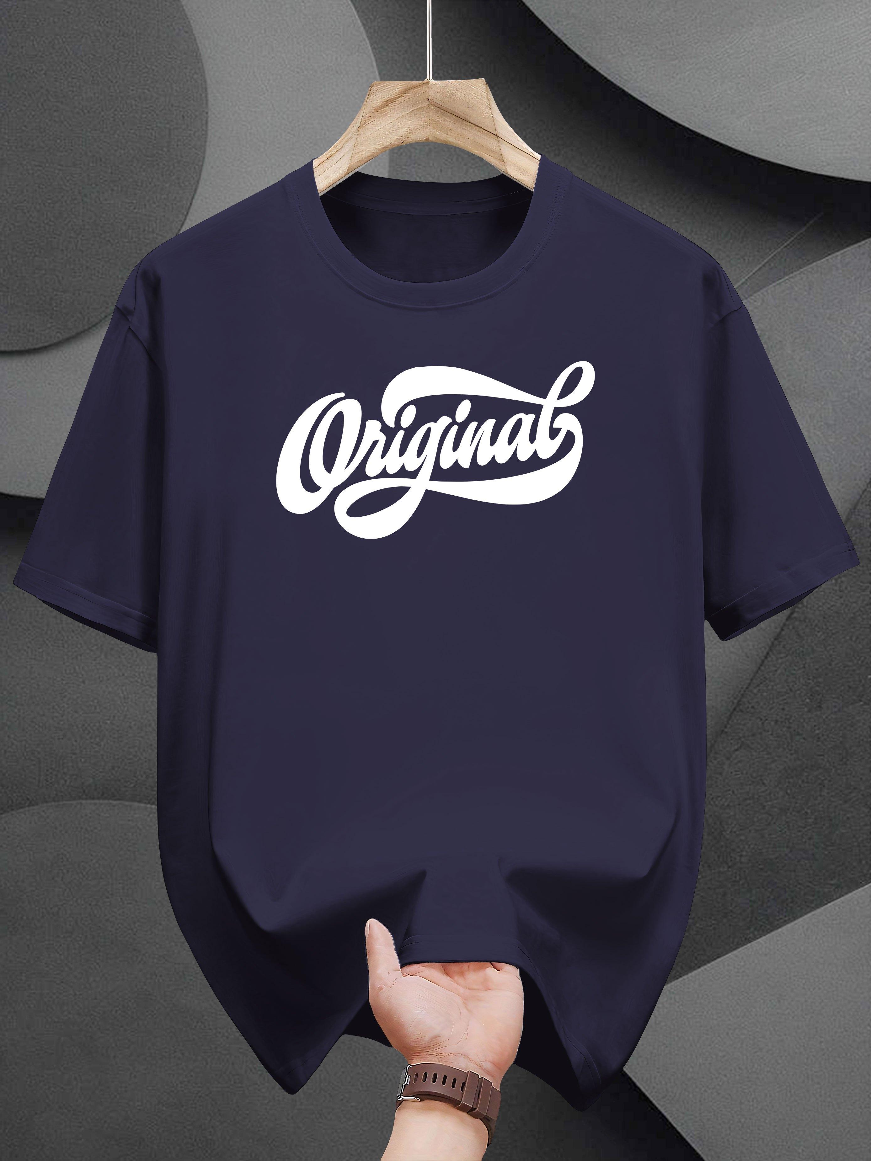 Heavyweight 200gsm Cotton T-shirt - Black Crew Neck Casual Summer Shirt with Elegant White Original Script Print - Everyday Essential Tee for Office S
Heavyweight 200gsm Cotton T-shirt - Black Crew Neck Casual Summer Shirt with Elegant White Original Script Print - Everyday Essential Tee for Office S