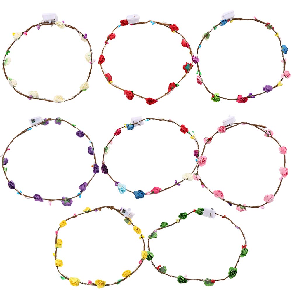 Party Hairband LED Light Seaside Glowing Wreath Wreath Headband Flower Crowns Beach Headband різнокольоровий
Party Hairband LED Light Seaside Glowing Wreath Wreath Headband Flower Crowns Beach Headband різнокольоровий