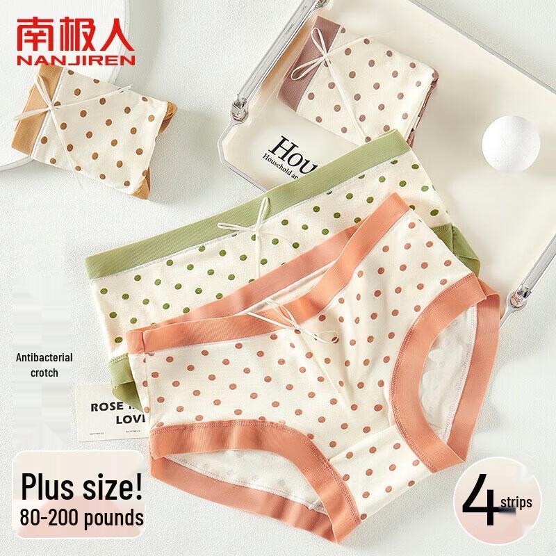 Nanjiren Women s Seamless Polka Dot Briefs (4-Pack)
Nanjiren Women s Seamless Polka Dot Briefs (4-Pack)