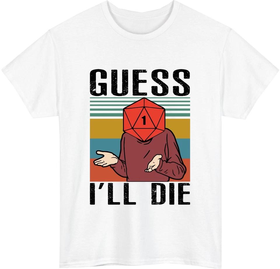 Guess I’ll Die RPG T-Shirt Critical Fail Tee Funny Tabletop Game Lover Gift Top 3XL
Guess I’ll Die RPG T-Shirt Critical Fail Tee Funny Tabletop Game Lover Gift Top 3XL
