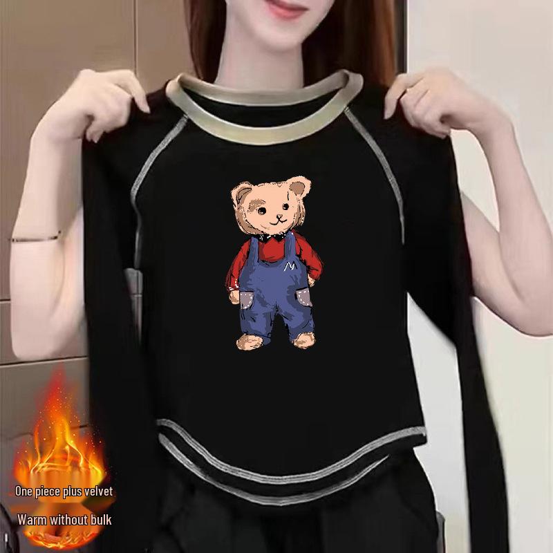Women s 2024 Double-Sided Velvet Long-Sleeve T-Shirt - Chic Autumn/Winter Versatile Top S (suitable for 70-100 jin)
Women s 2024 Double-Sided Velvet Long-Sleeve T-Shirt - Chic Autumn/Winter Versatile Top S (suitable for 70-100 jin)