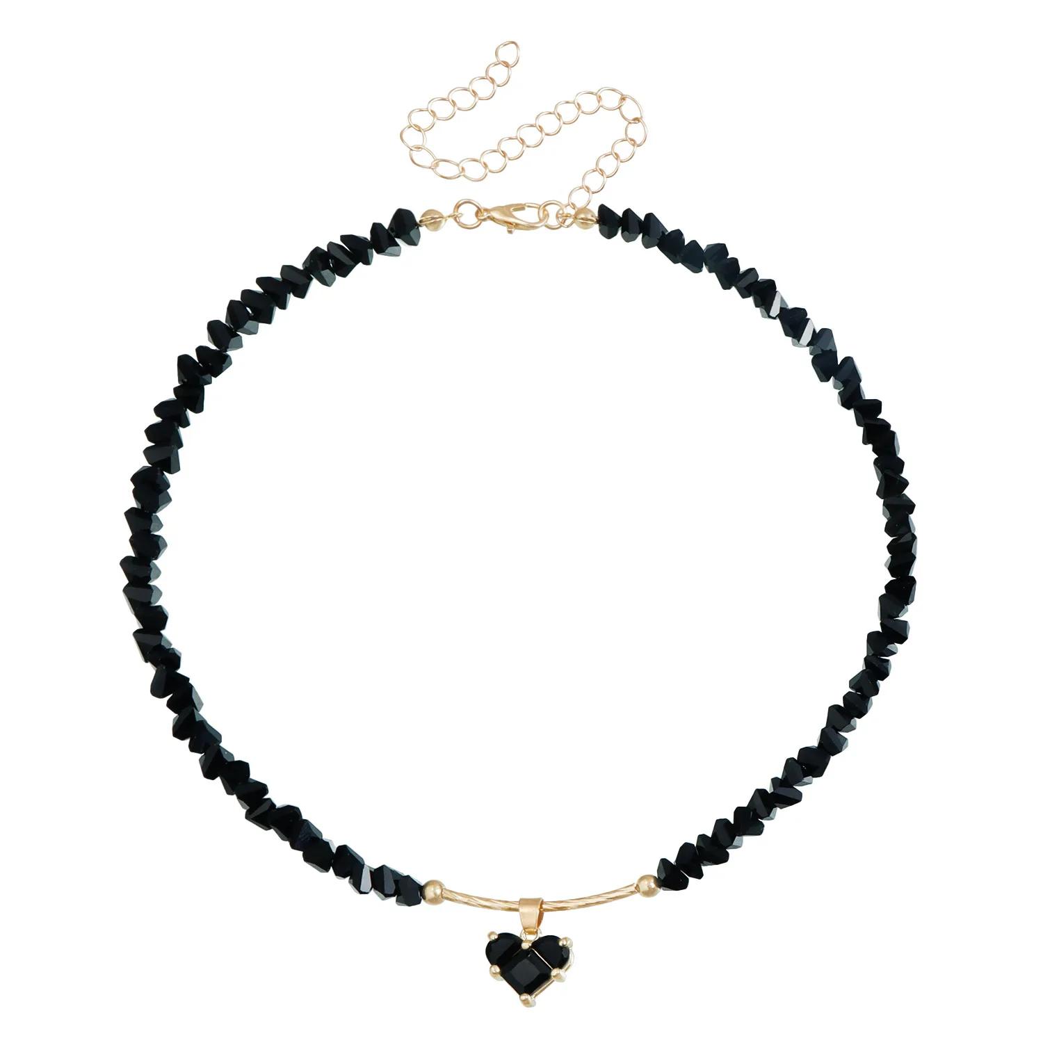 Fashion Vintage Sexy Zircon Heart Pendant Necklace for Women Female Boho Geometric Baroque Transparent Crystal Choker Jewelry чёрный
Fashion Vintage Sexy Zircon Heart Pendant Necklace for Women Female Boho Geometric Baroque Transparent Crystal Choker Jewelry чёрный