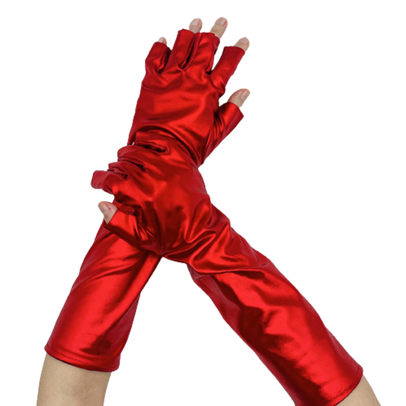Metallic Gloves Nightclub Dancing Gloves Christmas Party Accessory Half Finger Stretchy Gloves for Concert Opera червоний
Metallic Gloves Nightclub Dancing Gloves Christmas Party Accessory Half Finger Stretchy Gloves for Concert Opera червоний