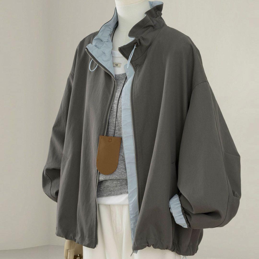 Petite Women s Korean Style Stand Collar Workwear Jacket, 2025 Season Casual Short Design L (132-149 lbs)
Petite Women s Korean Style Stand Collar Workwear Jacket, 2025 Season Casual Short Design L (132-149 lbs)