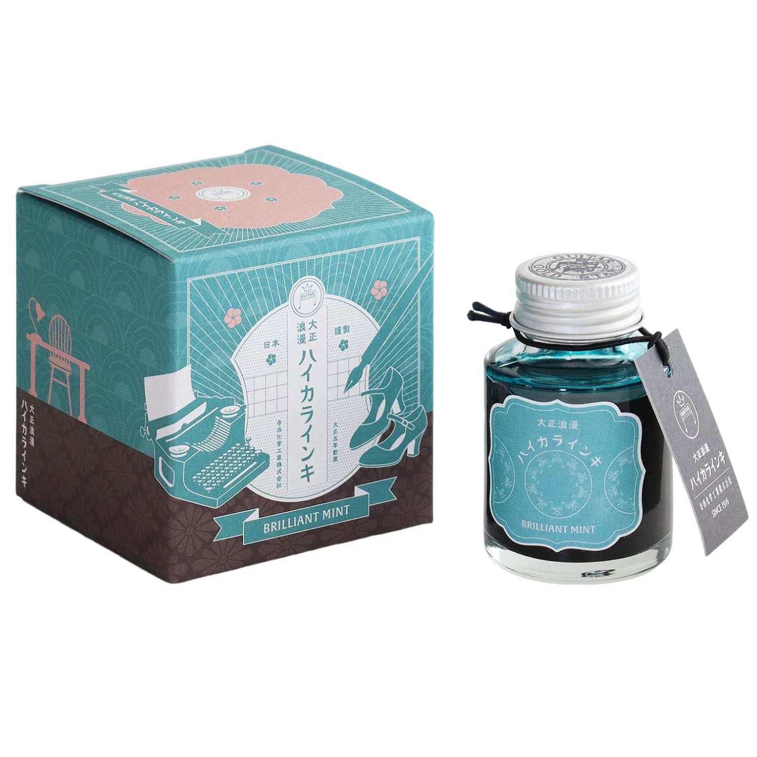 Teranishi Chemical Guitar Taisho Roman Haika Line Ink Brilliant Mint TRH-40ML-T74
Teranishi Chemical Guitar Taisho Roman Haika Line Ink Brilliant Mint TRH-40ML-T74