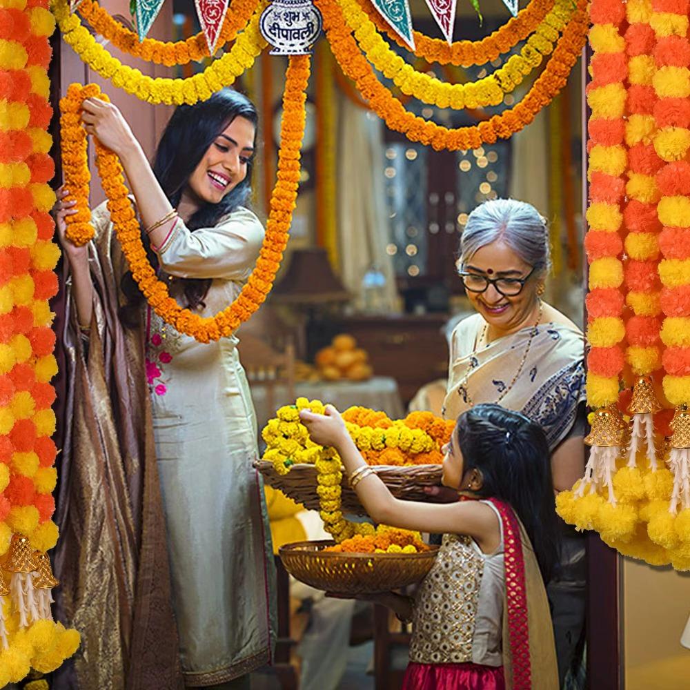 1.5m Marigold Garland Pooja Diwali Fiesta Artificial Flower Garland for Halloween Day of The Dead помаранчевий
1.5m Marigold Garland Pooja Diwali Fiesta Artificial Flower Garland for Halloween Day of The Dead помаранчевий