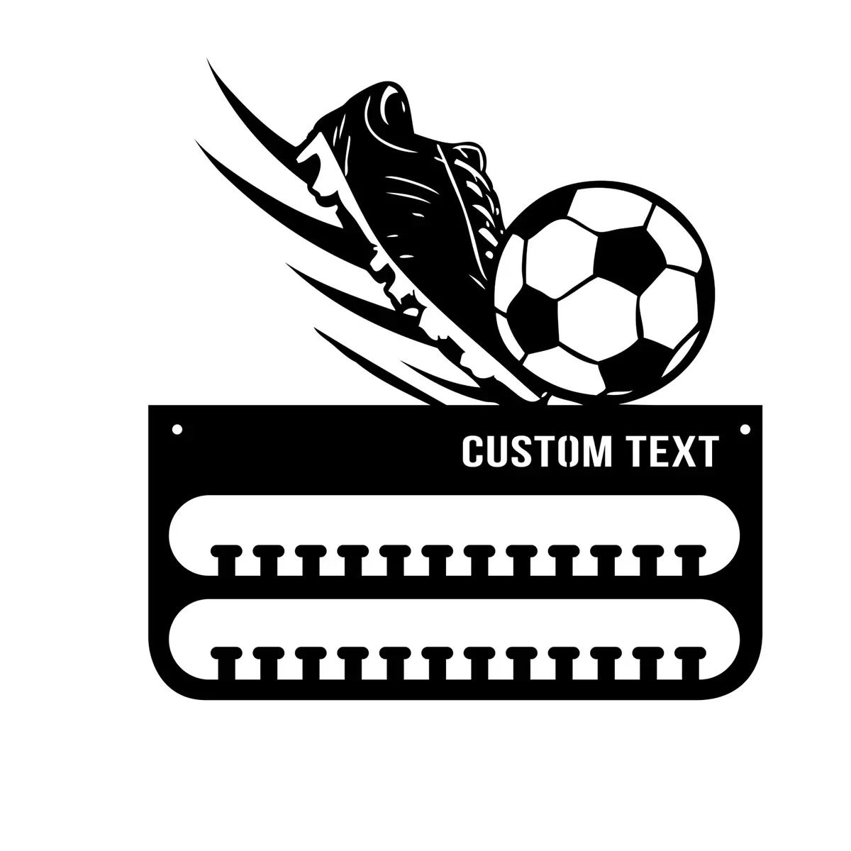 Football Medal Holder Tin Sign Wall Decor Metal Plaque Award Display Rack Man Cave Soccer Team Gift
Football Medal Holder Tin Sign Wall Decor Metal Plaque Award Display Rack Man Cave Soccer Team Gift