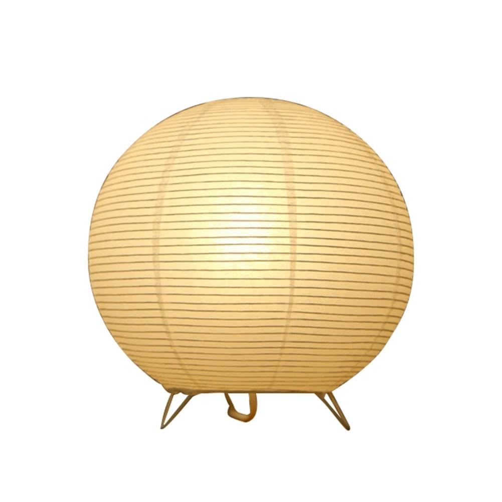 Скандинавский бумажный фонарь настольная лампа японский стиль современная гостиная кабинет спальня прикроватная светодиодная ночная подсветка декор Прямая поставка EU Plug