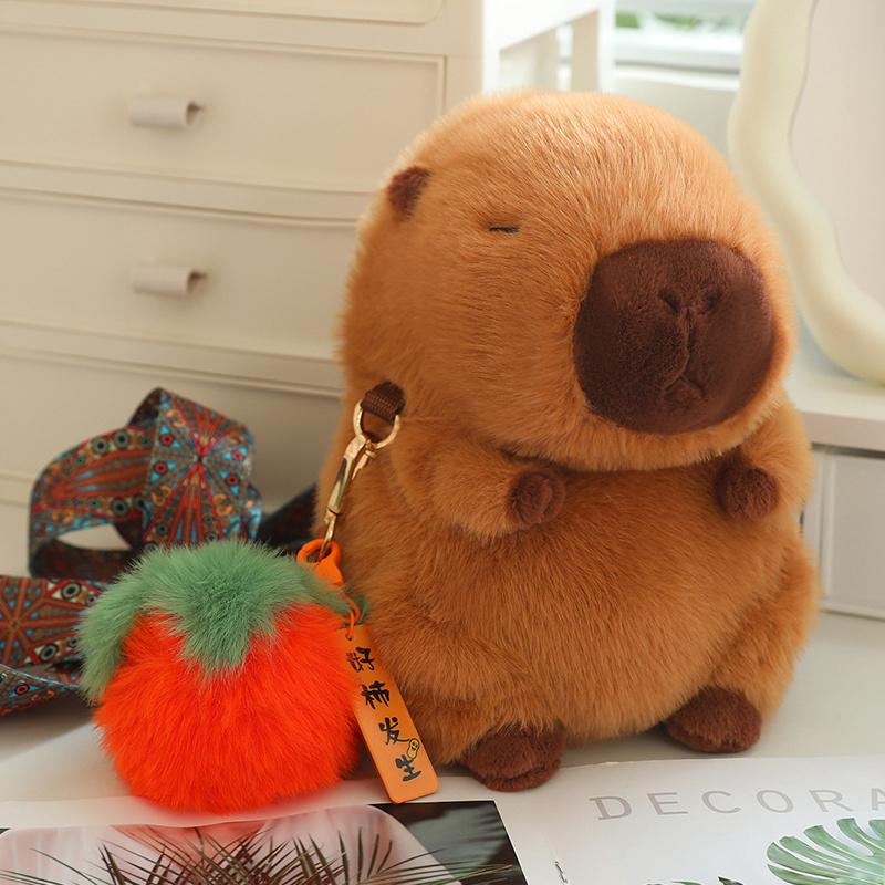 24cm Cute And Charming Capybara Plush Satchel Fruit Apple Persimmon Peach Poop Decorative Standing Capybara Plush Pouch Gentle Cozy Present 24cm
24cm Cute And Charming Capybara Plush Satchel Fruit Apple Persimmon Peach Poop Decorative Standing Capybara Plush Pouch Gentle Cozy Present 24cm