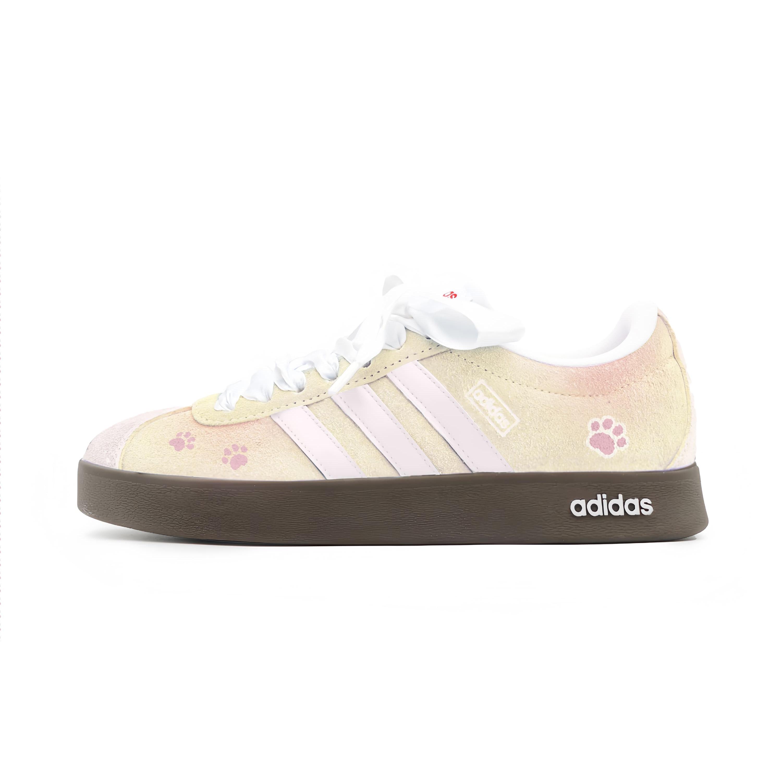 Adidas VL COURT 2.0 Light Pink Cat Paw Cushioning Abrasion Resistant Low top Skateboard Shoes Unisex Yellow Pink HQ1802(Team-2241-) 42
Adidas VL COURT 2.0 Light Pink Cat Paw Cushioning Abrasion Resistant Low top Skateboard Shoes Unisex Yellow Pink HQ1802(Team-2241-) 42