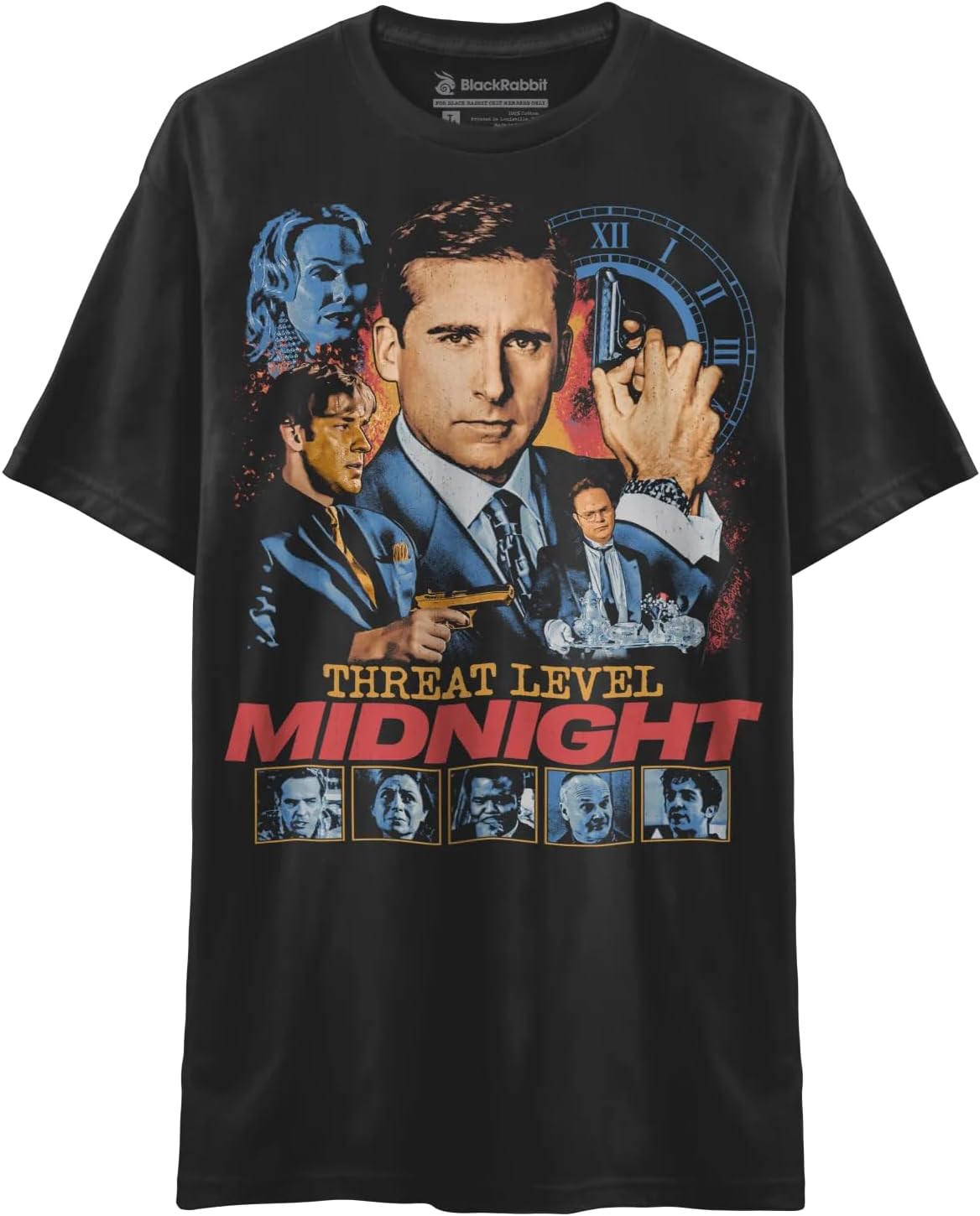 Black Rabbit Threat Level Midnight Retro Vintage Spy Movie Inspired Unisex Classic T-Shirt 5XL різнокольоровий
Black Rabbit Threat Level Midnight Retro Vintage Spy Movie Inspired Unisex Classic T-Shirt 5XL різнокольоровий