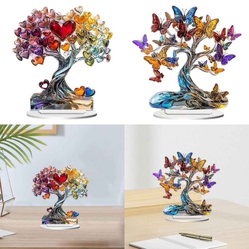 With Base Colorful Butterfly Tree Ornament Wear-resistant 2d Flat Tree Ornament Wedding Style B
With Base Colorful Butterfly Tree Ornament Wear-resistant 2d Flat Tree Ornament Wedding Style B