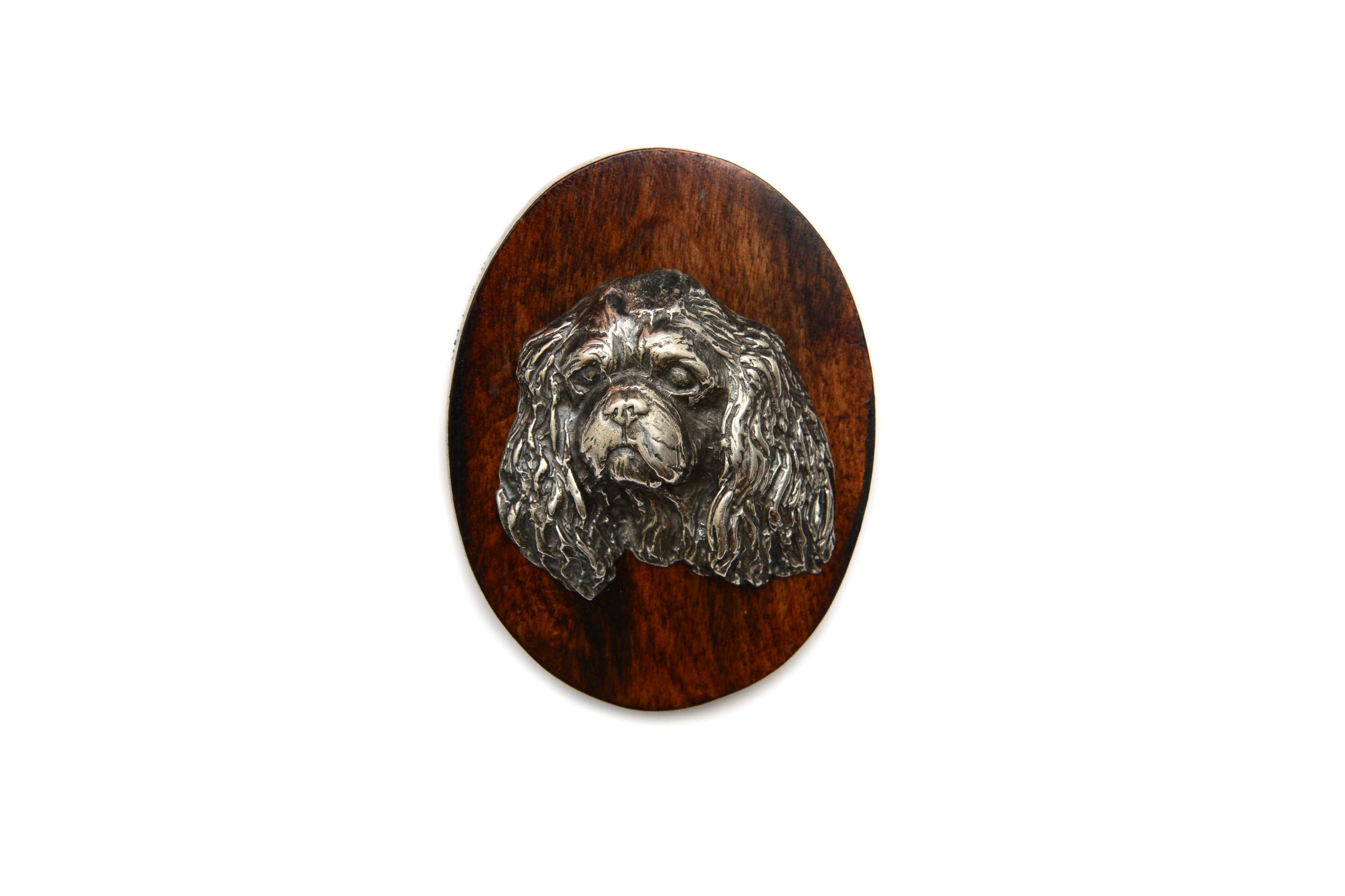 Cavalier King Charles Spaniel I - Dog show brooch, starter number clip, dog pin by Art-Dog коричневий
Cavalier King Charles Spaniel I - Dog show brooch, starter number clip, dog pin by Art-Dog коричневий